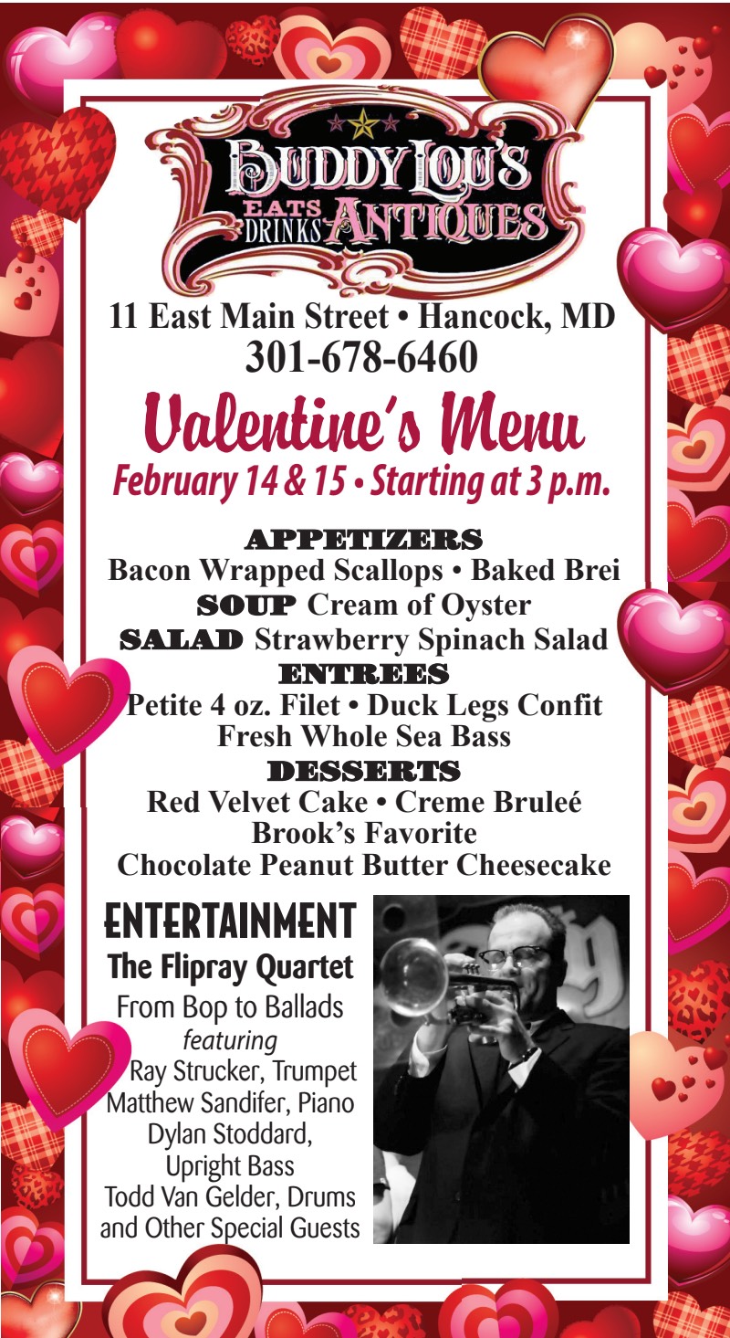 Valentine's Day Menu